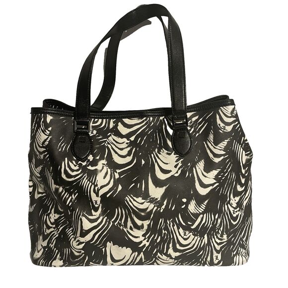 Vintage L.A.M.B by Gwen Stefani ~ Percy Handbag/Purse Black White NWOT - Picture 2 of 6